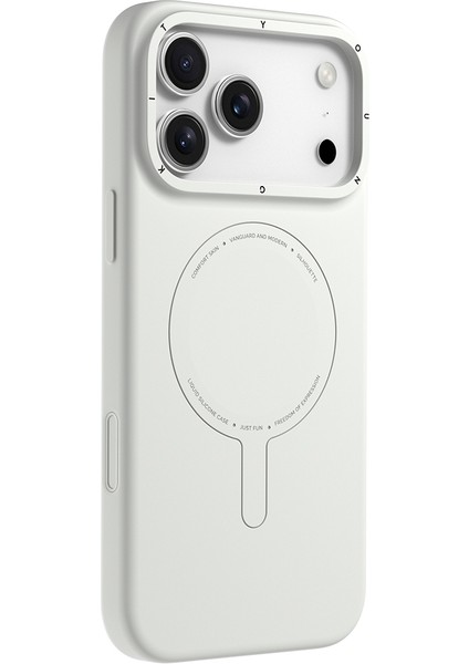 iPhone 17 Pro Max Uyumlu Kılıf M-Safe Şarj Özellikli Youngkit Morandi Serisi Kapak Gri fiyatları