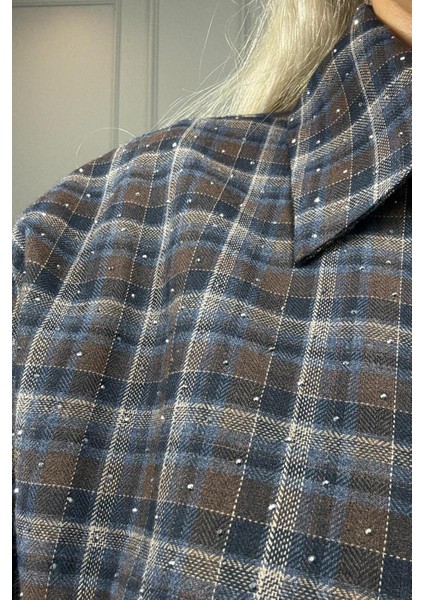 Önden Düğmeli Beli Lastikli Kadın Lacivert Alt Üst Takım fırsatları