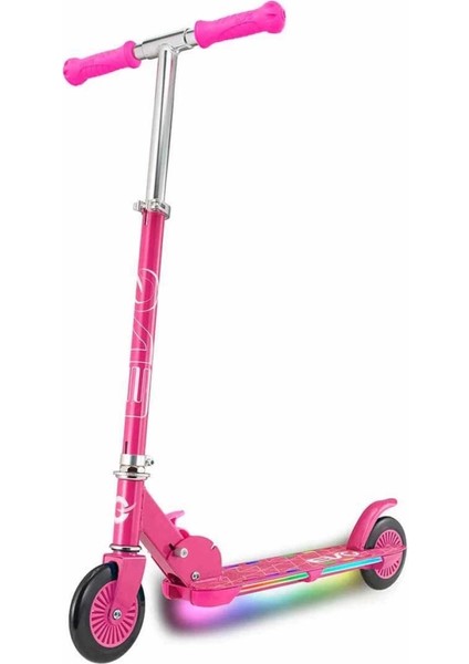 2 Tekerlekli Pembe Scooter Işıklı Özellikleri ile Erken Gelişim İçin Eğlenceli Tasarım