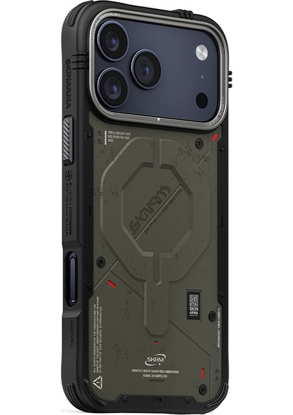 iPhone 17 Pro Uyumlu Kılıf M-Safe Şarj Özellikli Airbag Tasarımlı Skinarma Vigor Kapak Haki fiyatları