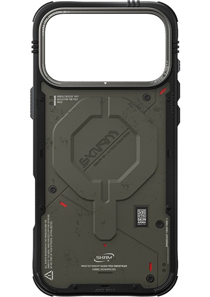 iPhone 17 Pro Uyumlu Kılıf M-Safe Şarj Özellikli Airbag Tasarımlı Skinarma Vigor Kapak Haki fırsatları