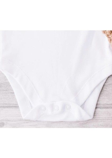 Prematüre Yarım Kol penye Çıtçıtlı Badi - Beyaz