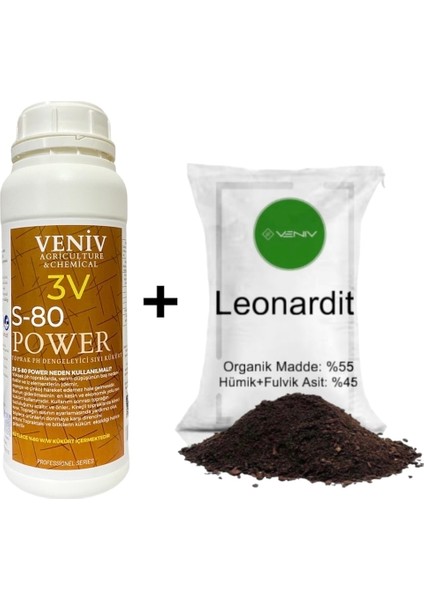 3V Power 1l + 1 kg Leonardit Hediye %45 Hümik Fulvik Asit- Köklendirici-Ph Dengeleyici