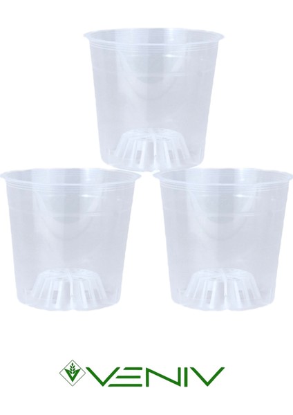 Orkide Yetiştirme Saksısı(Pot) 3 ADET-0.75L