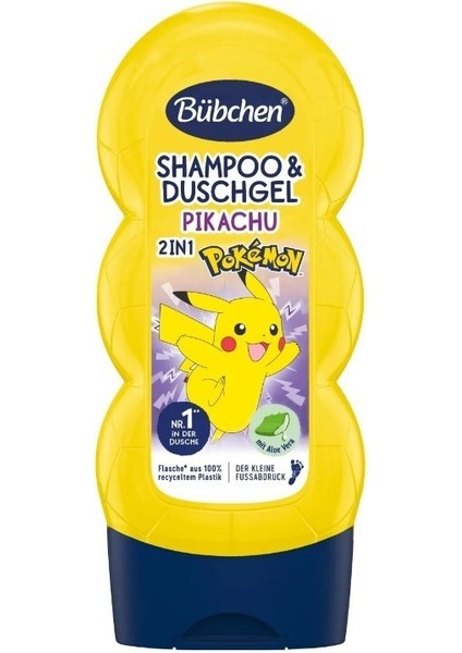 Çocuk Şampuan&Duş Jeli 2 in 1 Pokemon Pikachu 230 ml