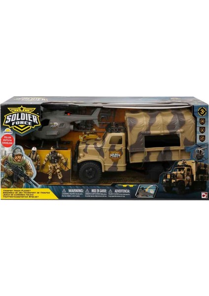 Sesli ve Işıklı Soldier Force Askeri Kamyon Oyun Seti Kız Erkek Çocuk Oyuncak Eğitici Oyuncaklar fiyatları