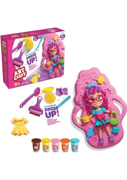 03943 Bebek Giydirme Hamur Seti 280 gr Kız Erkek Çocuk Oyuncak Eğitici Oyuncaklar