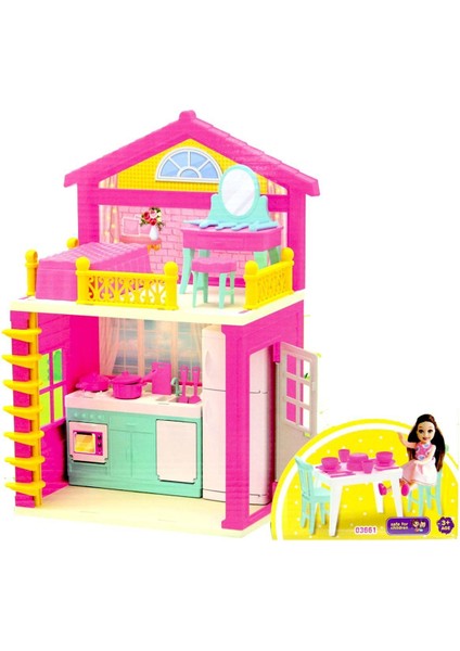 Lola'nın 2 Katlı Ev Seti Kız Erkek Çocuk Oyuncak Eğitici Oyuncaklar