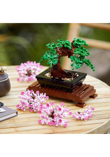 LEGO Icons Bonsai Ağacı 10281 Kız Erkek Çocuk Oyuncak Eğitici Oyuncaklar modelleri