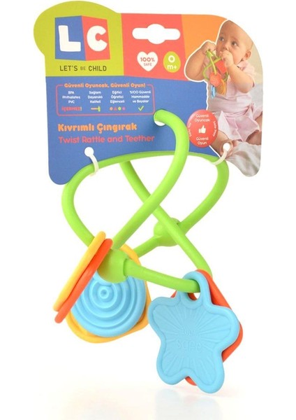 LC-30750 Kıvrımlı Çıngırak -Lets Be Child Kız Erkek Çocuk Oyuncak Eğitici Oyuncaklar