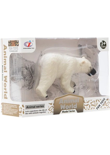 Kutulu Model Figür Hayvan Kutup Ayısı Kız Erkek Çocuk Oyuncak Eğitici Oyuncaklar fiyatları