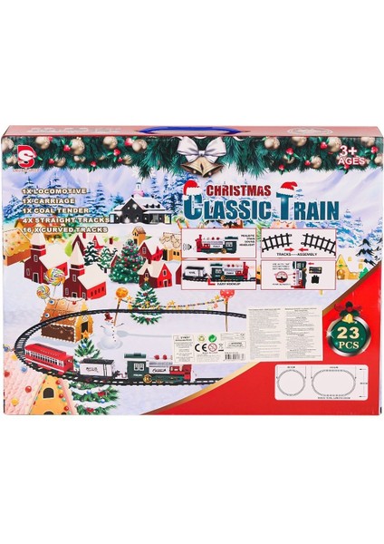 8513A Işıklı Dumanlı Yılbaşı Tren Seti Kız Erkek Çocuk Oyuncak Eğitici Oyuncaklar fiyatları