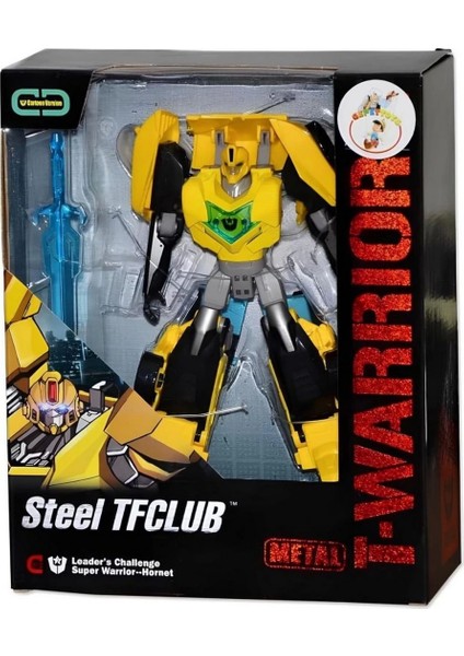 Transformers Metal Robot Sarı Kız Erkek Çocuk Oyuncak Eğitici Oyuncaklar