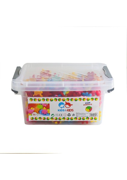 STR-113 Küp Demonte Bloklar 300 Parça -Dinamik Oyuncak Kız Erkek Çocuk Oyuncak Eğitici Oyuncaklar