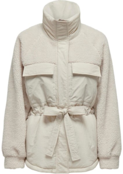 Onlarıanna Padded Mıx Teddy Jacket Otw Krem