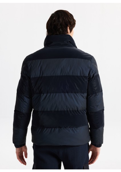 D5WM-MNT3791 Lacivert Düz Erkek Mont indirimleri