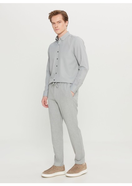 Bağlamalı Bel Normal Paça Jogger Gri Erkek Pantolon ACE001261525_GRI fiyatları