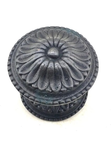 Bfs Antika Tarz Dekoratif Pirinç Papatya Kapı Babası - 73MM, Oksit