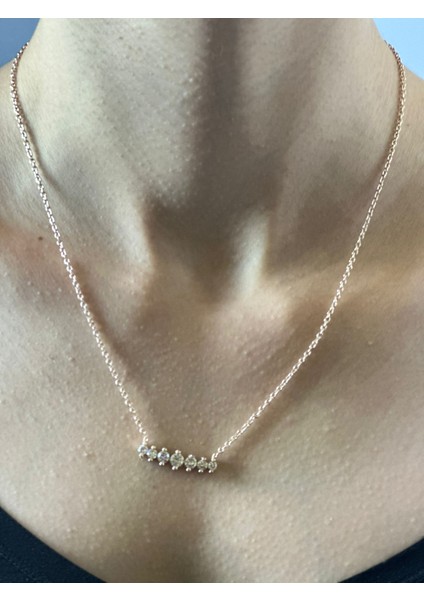 Çelik Zirkon Taşlı Kadın Kolye 20 cm fiyatları