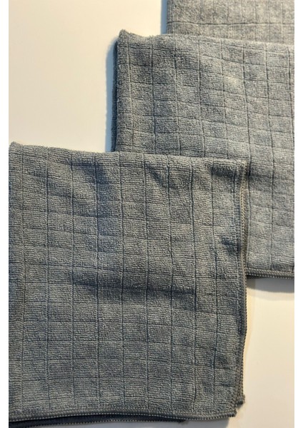 ( 2 Adet ) Mikrofiber Mutfak Temizlik Bezi Süper Emici 40*40'cm Koku Yapmaz Leke Tutmaz ( Gri Renk Kareli ) indirimleri