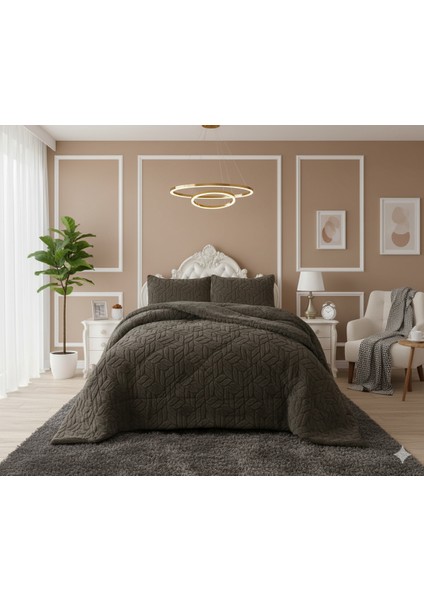 Comfort Set Yorgan Seti Seti Çift Kişilik Lıssome Haki
