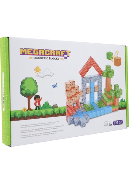 Megacraft Orman ve Ev Temalı Mıknatıslı Bloklar 119 Parça Kız Erkek Çocuk Oyuncak Eğitici Oyuncaklar fiyatları