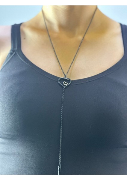 Siyah Kalpli Zicir Kolye 25 cm