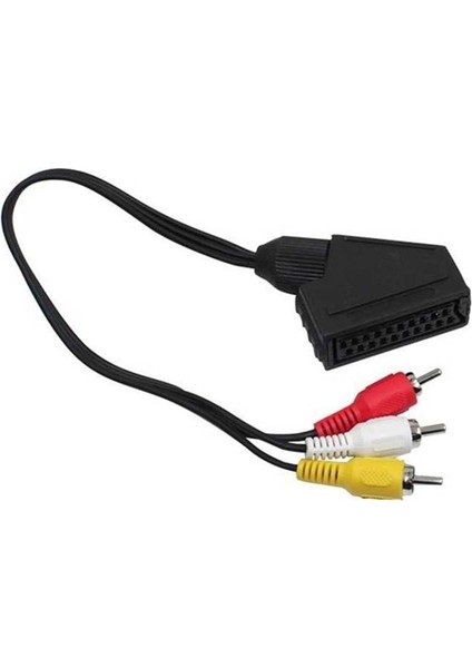 Scart Adaptör Dişi Rca Erkek 20 cm Kablo