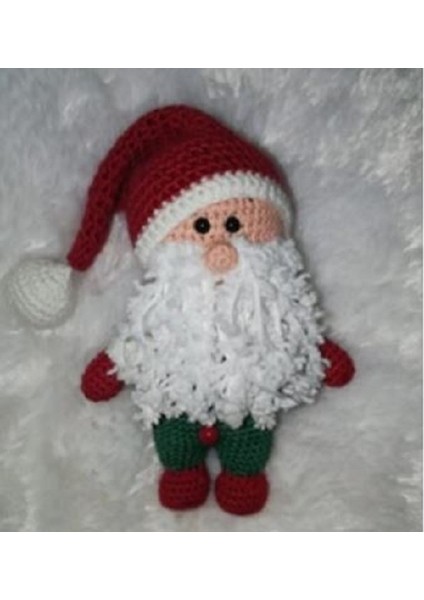 Maskot Noel Baba Amigurumi Organik Oyuncak
