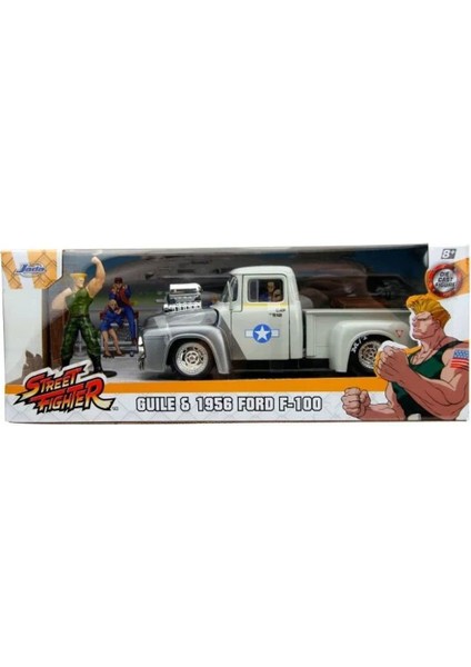 253255057 Jada Street Fighter 1956 Ford Pickup 1:24 Kız Erkek Çocuk Oyuncak Eğitici Oyuncaklar