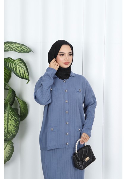 Cep Detay Etekli Triko Takım fırsatları