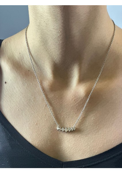 Çelik Zirkon Taşlı Kadın Kolye 20 cm fiyatları