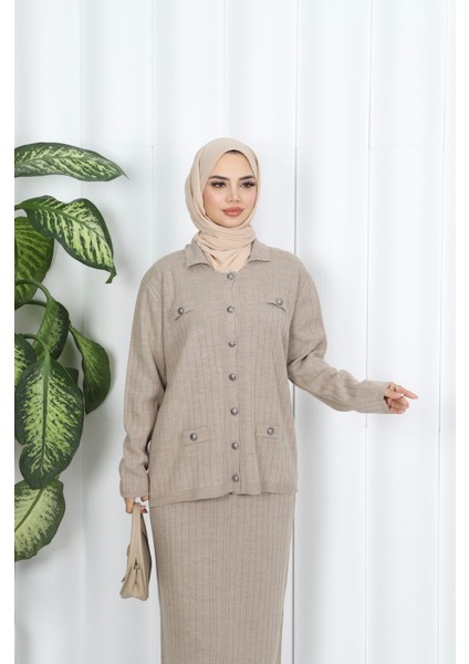 Cep Detay Etekli Triko Takım fırsatları