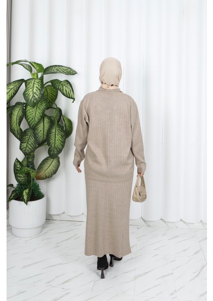 Cep Detay Etekli Triko Takım indirimleri