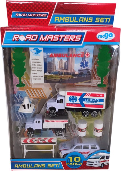 10 Parça Metal Ambulans Seti JP9103