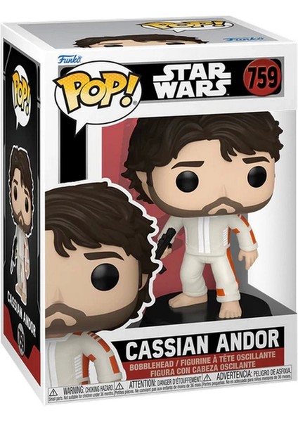 Funko Pop Star Wars: Andor S2 - Cassian Andor Kız Erkek Çocuk Oyuncak Eğitici Oyuncaklar