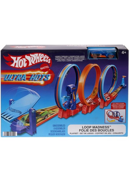 HPX93 Hot Wheels Ultra Hots Çılgın Çember Yarışı Seti Kız Erkek Çocuk Oyuncak Eğitici Oyuncaklar