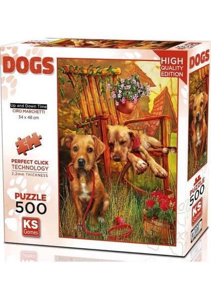 Ks Games Up And Down Time Puzzle 500 Parça 20067 Kız Erkek Çocuk Oyuncak Eğitici Oyuncaklar