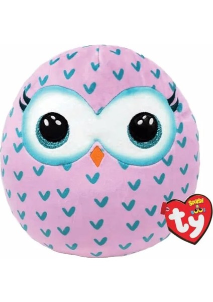 Ty Squishy Boos Yastık Baykuş Winks 36CM Kız Erkek Çocuk Oyuncak Eğitici Oyuncaklar