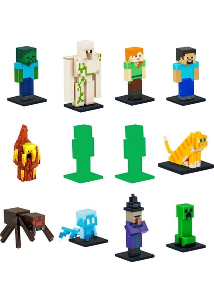 Minecraft 3D Figür Toppeez 12'li Delüks Set Kız Erkek Çocuk Oyuncak Eğitici Oyuncaklar fiyatları
