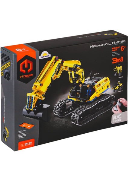 6801 Imm Mekanik Master Blokları Kepçe 2ın1 342 Parça Kız Erkek Çocuk Oyuncak Eğitici Oyuncaklar