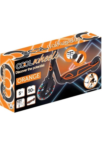 Cool Wheels 2 Tekerlekli Işıklı Scooter Turuncu Kız Erkek Çocuk Oyuncak Eğitici Oyuncaklar fiyatları