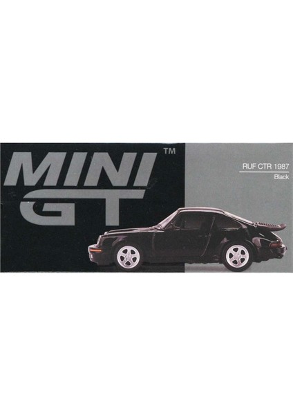 Mini Gt 1:64 Ruf Ctr 1987 Black Kız Erkek Çocuk Oyuncak Eğitici Oyuncaklar