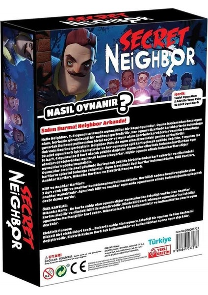 S00003721 Smile Games Hello Neighbor Party Game Kız Erkek Çocuk Oyuncak Eğitici Oyuncaklar fiyatları