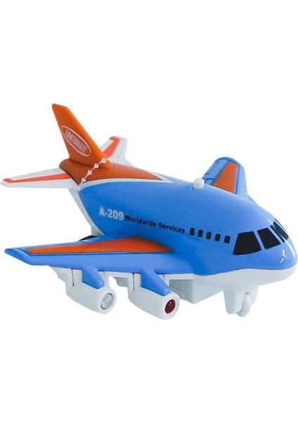 XG879-209 Sesli Işıklı Metal Çek Bırak Uçak -Birliktoys Kız Erkek Çocuk Oyuncak Eğitici Oyuncaklar