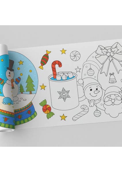 Çocuklar Için Yılbaşı Temalı Boyama Rulosu – 30 cm x 5 M | Eğitici, Eğlenceli ve Yaratıcı Aktivite Kağıdı” fırsatları
