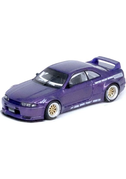 Inno 1/64 Nissan Skyline Gt-R (R33) ''pandem Rocket Bunny'' Purple Kız Erkek Çocuk Oyuncak Eğitici O