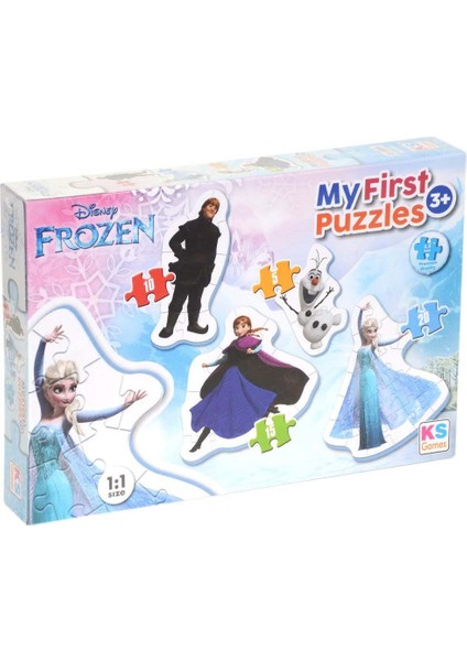Ks Frozen Benim Ilk Yapbozum 4'ü Bir Arada Kız Erkek Çocuk Oyuncak Eğitici Oyuncaklar
