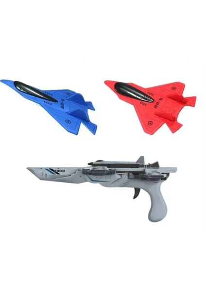 Sesli ve Işıklı Uçak Fırlatan Dart Tabancası Kız Erkek Çocuk Oyuncak Eğitici Oyuncaklar fiyatları
