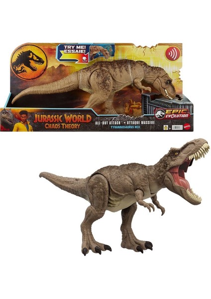 HXF53 Jurassic World Saldırgan T-Rex Figürü Kız Erkek Çocuk Oyuncak Eğitici Oyuncaklar